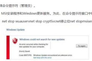 电脑错误代码160001的解决方法（分析电脑错误代码160001的原因及应对措施）